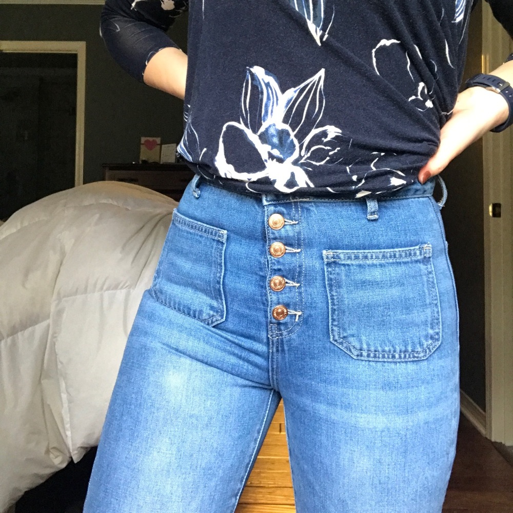 High waist jeans